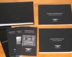 2006 Bentley Continental GT Owner's Manual