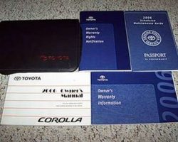 2006 Toyota Corolla Owner's Manual Set