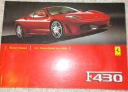 2006 Ferrari F430 Owner's Manual