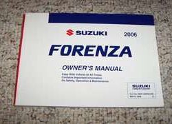 2006 Suzuki Forenza Owner's Manual