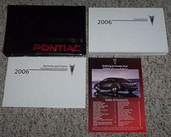 2006 Pontiac Grand Prix Owner's Manual Set