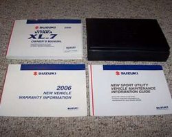 2006 Suzuki Grand Vitara XL-7 Owner's Manual Set