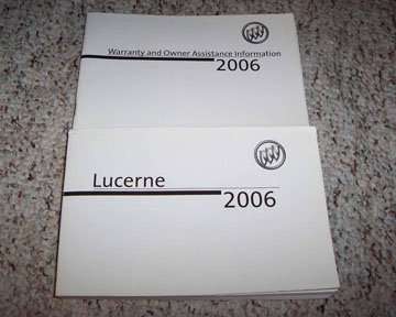 2006 Buick Lucerne Owner's Manual Set