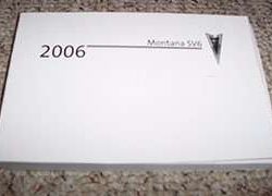 2006 Pontiac Montana SV6 Owner's Manual