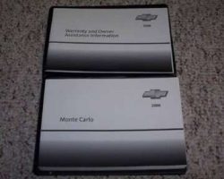 2006 Chevrolet Monte Carlo Owner's Manual Set