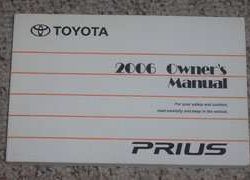 2006 Toyota Prius Owner's Manual
