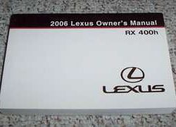 2006 Lexus RX400h Owner's Manual