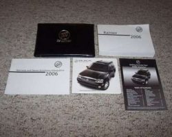 2006 Buick Rainier Owner's Manual Set