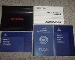 2006 Toyota Sienna Owner's Manual Set