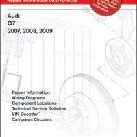 2008 Audi Q7 Service Manual DVD