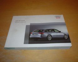 2007 Audi A6 Avant Owner's Manual