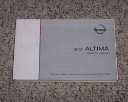 2007 Nissan Altima Owner's Manual