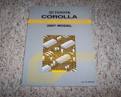 2007 Toyota Corolla Electrical Wiring Diagram Manual