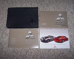 2007 Mitsubishi Eclipse & Eclipse Sypder Owner's Manual Set