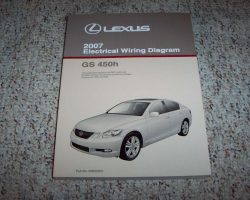 2007 Lexus GS450h Electrical Wiring Diagram Manual