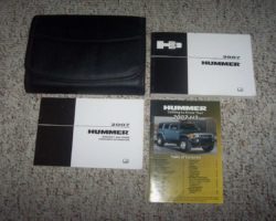 2007 Hummer H3 Owner Operator User Guide Manual Set