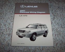 2007 Lexus LX470 Electrical Wiring Diagram Manual
