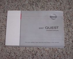 2007 Nissan Quest Owner's Manual
