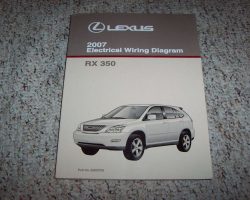 2007 Lexus RX350 Electrical Wiring Diagram Manual