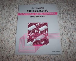 2007 Toyota Sequoia Electrical Wiring Diagram Manual