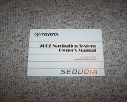 2007 Toyota Sequoia Navigation System Owner's Manual