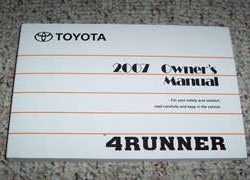 2007 Toyota 4Runner Owner's Manual
