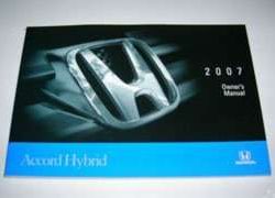 2007 Honda Accord Hybrid Owner's Manual