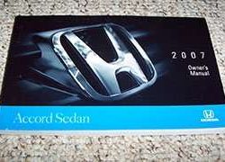 2007 Honda Accord Sedan Owner's Manual