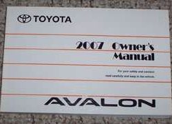 2007 Toyota Avalon Owner's Manual