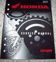 2007 Honda CB600RR Motorcycle Service Manual
