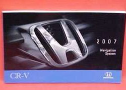 2007 Honda CR-V Navigation System Owner's Manual