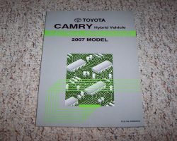 2007 Toyota Camry Hybrid Electrical Wiring Diagram Manual