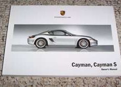 2007 Porsche Cayman & Cayman S Owner's Operator Manual User Guide