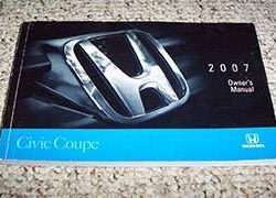 2007 Honda Civic Coupe Owner's Manual