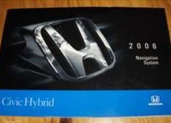 2007 Honda Civic Hybrid Navigation System Owner's Manual