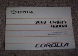 2007 Toyota Corolla Owner's Manual