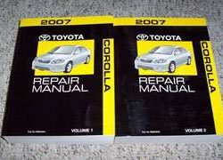 2007 Toyota Corolla Service Repair Manual
