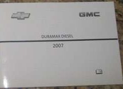 2007 GMC Savana Duramax Diesel LBZ Owner's Manual Supplement