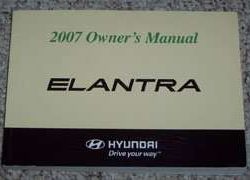 2007 Hyundai Elantra Owner's Manual