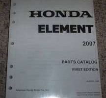 2007 Honda Element Parts Catalog Manual
