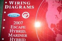 2007 Mercury Mariner Hybrid Electrical Wiring Diagrams Manual