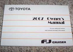 2007 Toyota FJ Cruiser Owner's Manual