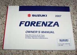 2007 Suzuki Forenza Owner's Manual