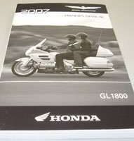2007 Honda GL1800 Gold Wing Motorcycle Owner's Manual