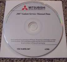 2007 Mitsubishi Galant Service Manual CD