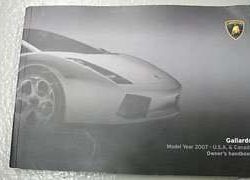 2007 Lamborghini Gallardo Owner's Manual