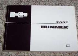 2007 Hummer H3 Owner's Operator Manual User Guide