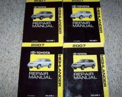 2007 Toyota Highlander Service Repair Manual