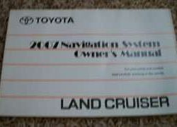 2007 Toyota Land Cruiser Navigation System Owner's Manual