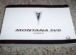 2007 Pontiac Montana SV6 Owner's Manual